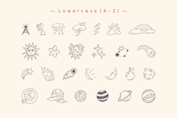 Hello Space by Rizkky (7NTypes) — Dingbats Font — thumbnail 3