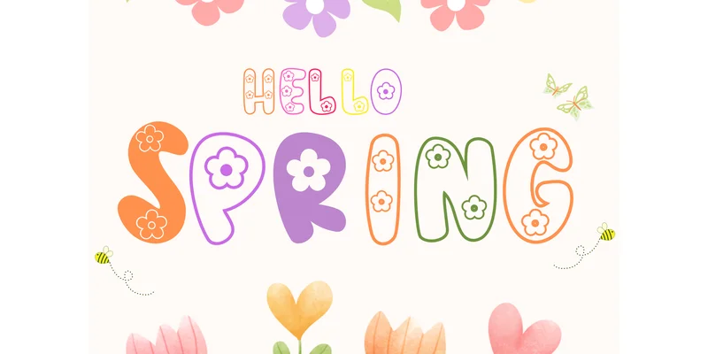 Hello Spring Font by nstudio design by nstudio design — Decorative Font