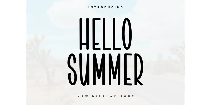 Hello Summer Font by Berkah Shop — Display Font