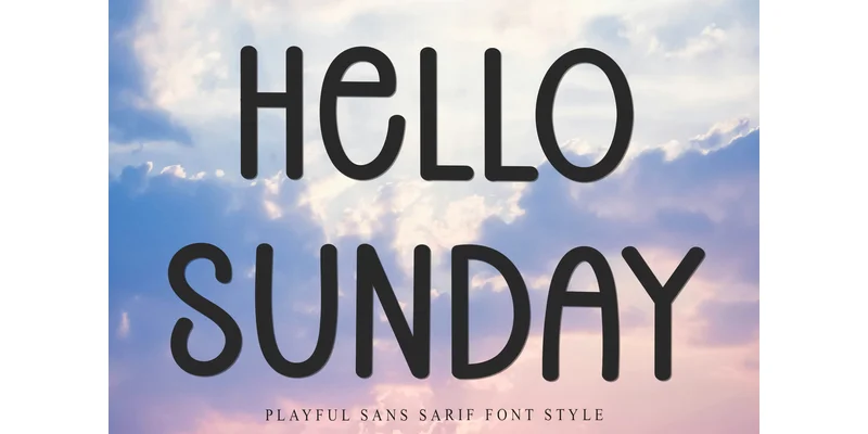 Hello Sunday Font by Inermedia STUDIO — Sans Serif Font
