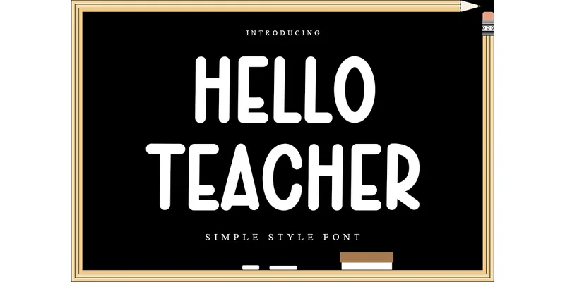 Hello Teacher Font by PAYJHOshop — Sans Serif Font