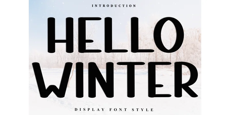 Hello Winter Font by FreshTypeINK — Display Font
