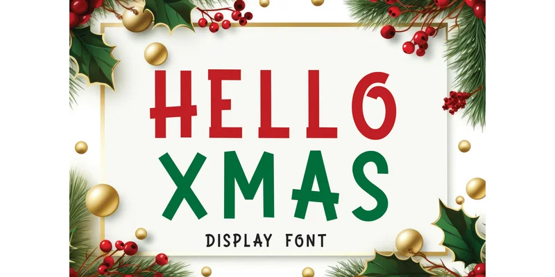 Hello Xmas Font by Lisna.Craft โ Display Font