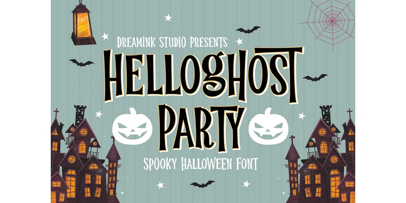 Helloghost Party Font by Dreamink (7ntypes) — Display Font
