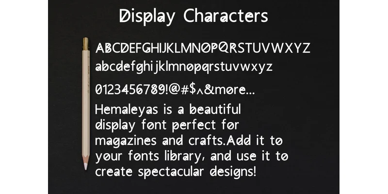 Hemaleyas Font by mhd.usman00 — Display Font — thumbnail 3