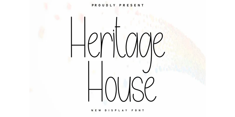 Heritage House Font by Berkah Shop — Display Font