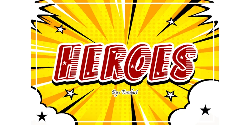 Heroes Font by TaralArt — Display Font