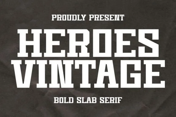Heroes Vintage by Intype Studio — Slab Serif Font