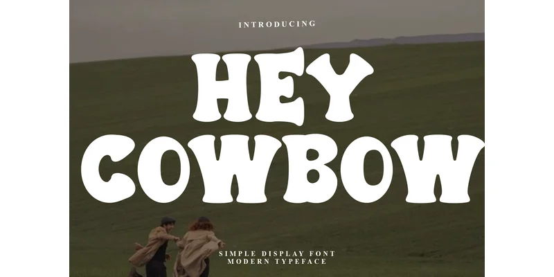 Hey Cowbow Font by PiPi Creative — Display Font