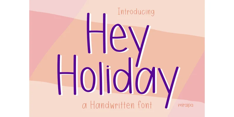 Hey Holiday Font by miraipa — Sans Serif Font