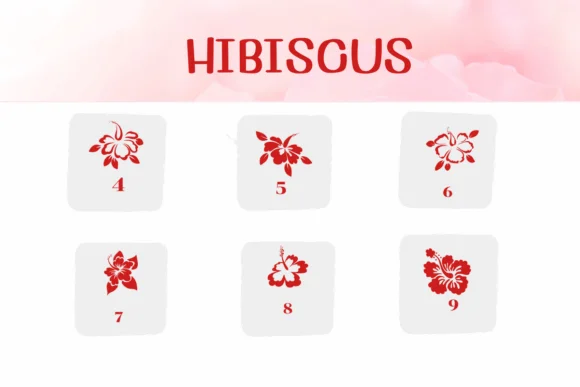 Hibiscus by Ketsarin — Dingbats Font — thumbnail 4