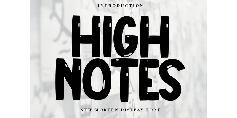 High Notes Font by Inermedia STUDIO — Display Font