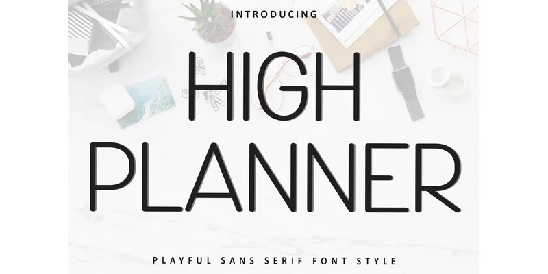 High Planner Font by FreshTypeINK — Sans Serif Font
