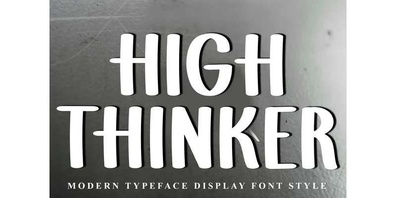 High Thinker Font by FreshTypeINK — Display Font