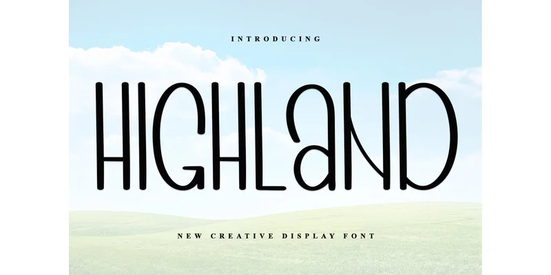 Highland Font by PiPi Creative — Sans Serif Font