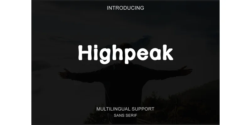 Highpeak Font by Portype Studio — Sans Serif Font