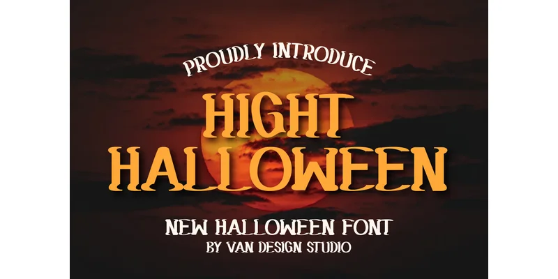 Hight Halloween Font by vandesignstd — Display Font