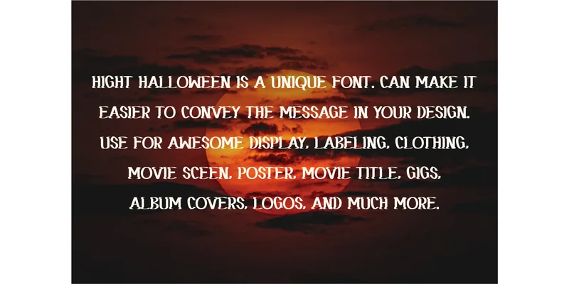 Hight Halloween Font by vandesignstd — Display Font — thumbnail 3