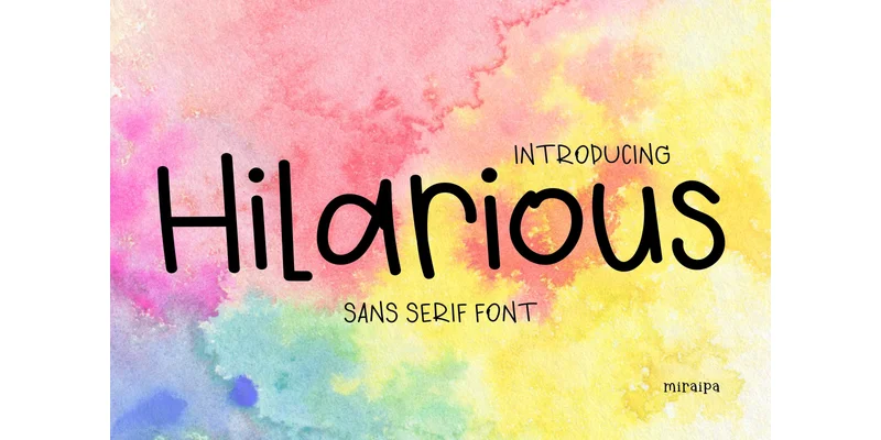 Hilarious Font by miraipa — Sans Serif Font
