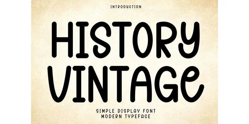 History Vintage Font by FreshTypeINK — Display Font