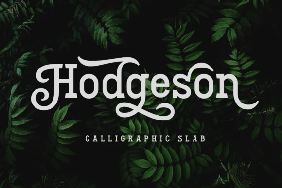 Hodgeson by AlienCanDraw — Slab Serif Font