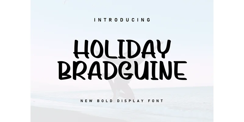 Holiday Bradguine Font by ArtLine Design — Display Font