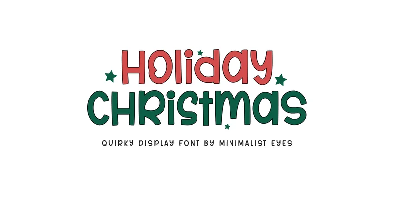 Holiday Christmas Font by Minimalist Eyes — Display Font