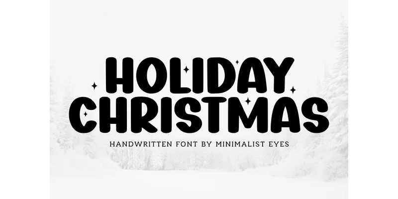 Holiday Christmas Font by Minimalist Eyes — Sans Serif Font