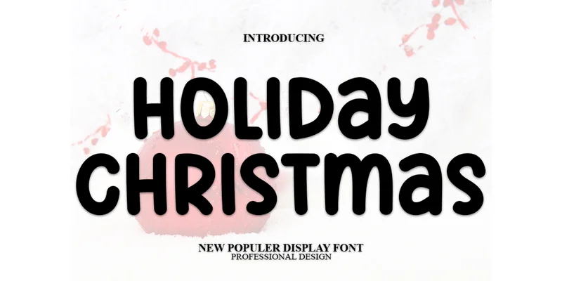 Holiday Christmas Font by PAYJHOshop — Display Font