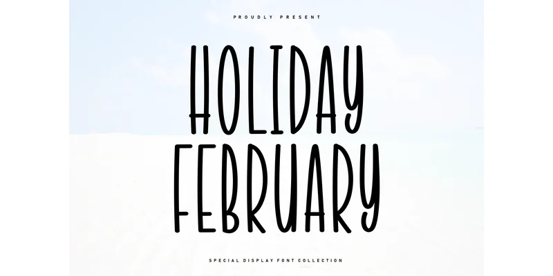 Holiday February Font by KC Production — Display Font