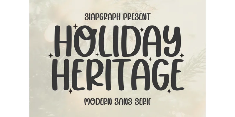 Holiday Heritage Font by SiapGraph — Sans Serif Font