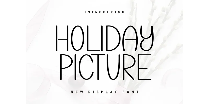 Holiday Picture Font by ArtLine Design — Display Font