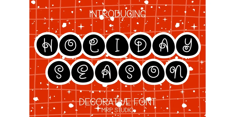 Holiday Season Font by MRP STUDIO by MRP STUDIO — Decorative Font