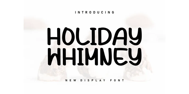 Holiday Whimney Font by KC Production — Display Font
