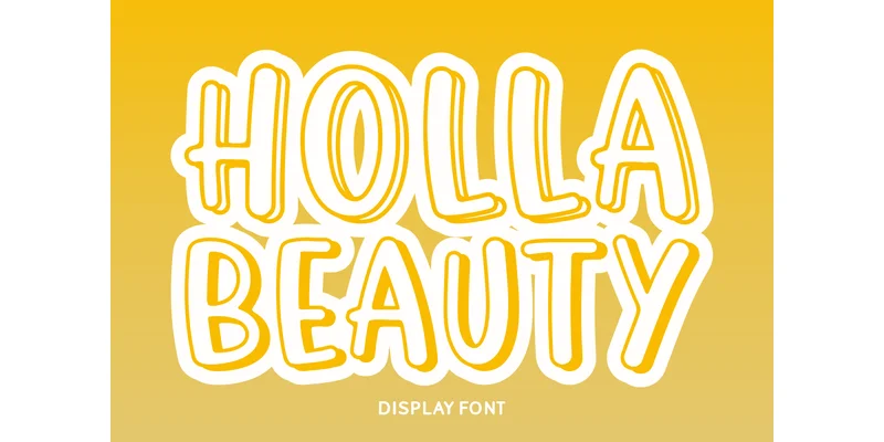 Holla Beauty Font by Faris (7NTypes) — Display Font