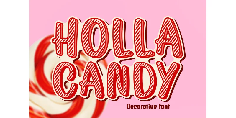 Holla Candy Font by Faris (7NTypes) by Faris (7NTypes) — Decorative Font