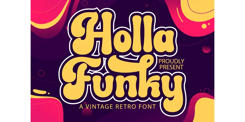 Holla Funky Font by Kido Studio — Display Font