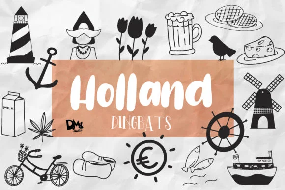 Holland Dingbats by dmletter31 — Dingbats Font