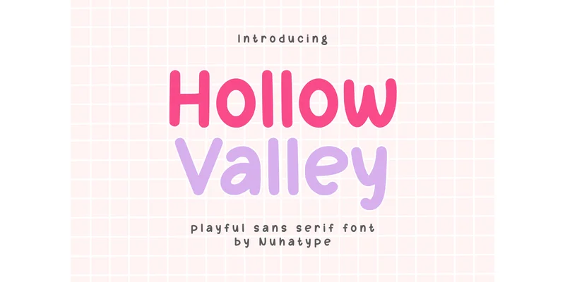 Hollow Valley Font by Nuhatype — Sans Serif Font