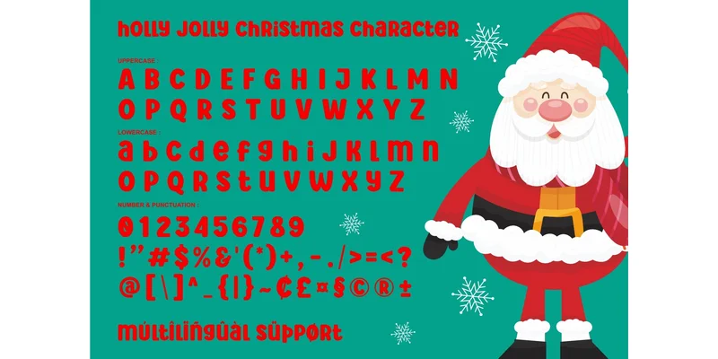 Holly Jolly Christmas Font by Keithzo (7NTypes) — Display Font — thumbnail 4