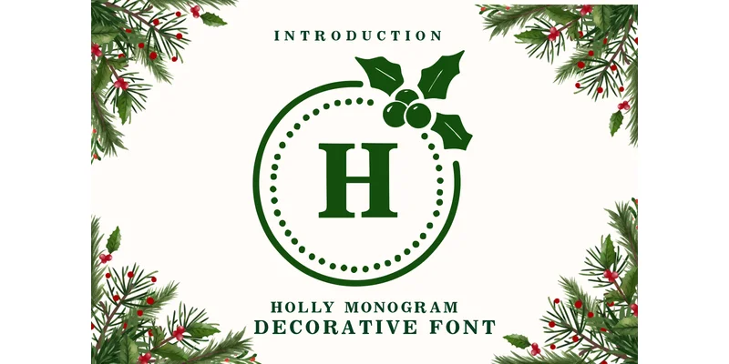 Holly Monogram Font by Apiwat Type by Apiwat Type — Decorative Font