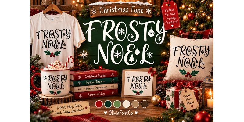 Holly Whisper Font by OliviaFontCo by OliviaFontCo — Display Font — thumbnail 2