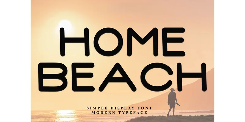 Home Beach Font by FreshTypeINK — Display Font