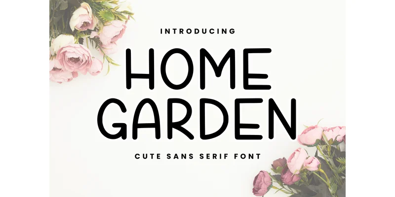 Home Garden Font by Letterayu — Sans Serif Font