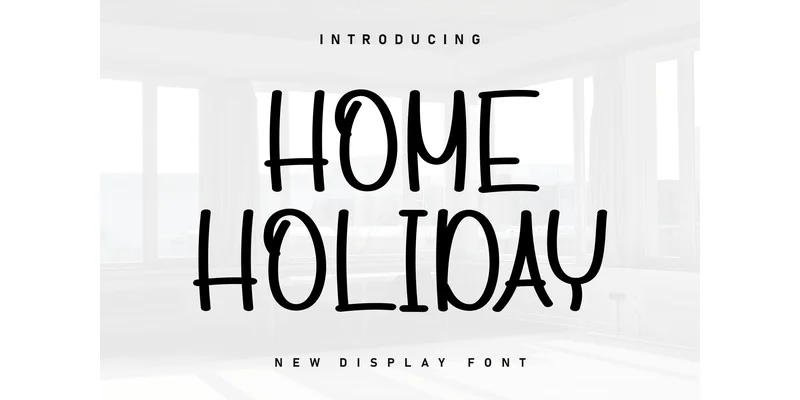 Home Holiday Font by KC Production — Display Font