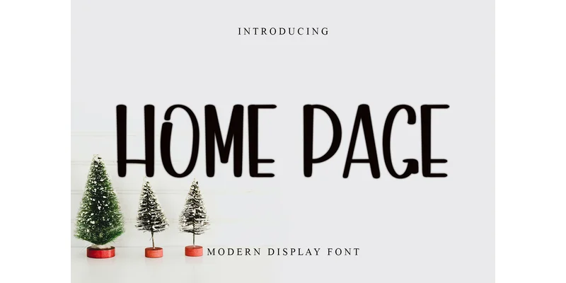 Home Page Font by PiPi Creative — Display Font