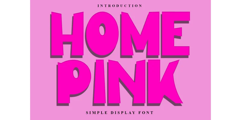 Home Pink Font by Inermedia STUDIO — Display Font