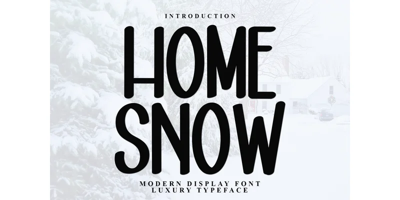Home Snow Font by Inermedia STUDIO — Display Font