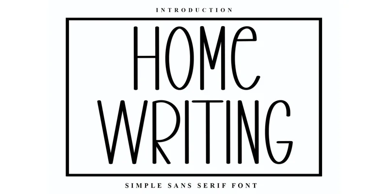 Home Writing Font by Inermedia STUDIO — Sans Serif Font