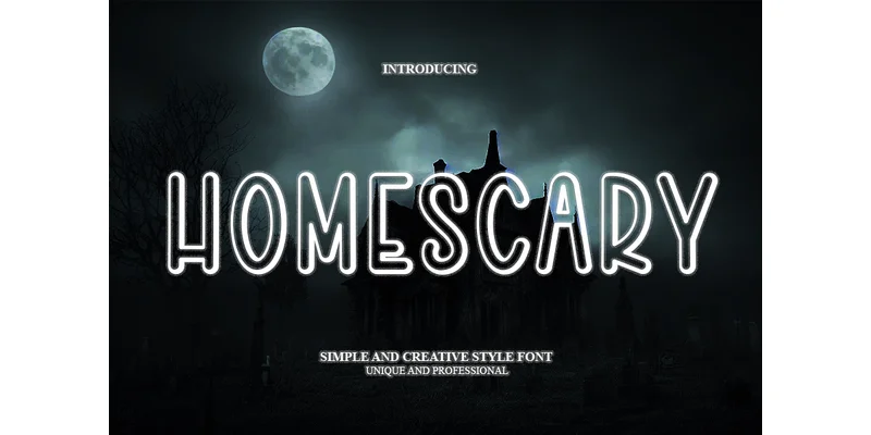 Homescary Font by PAYJHOshop — Sans Serif Font